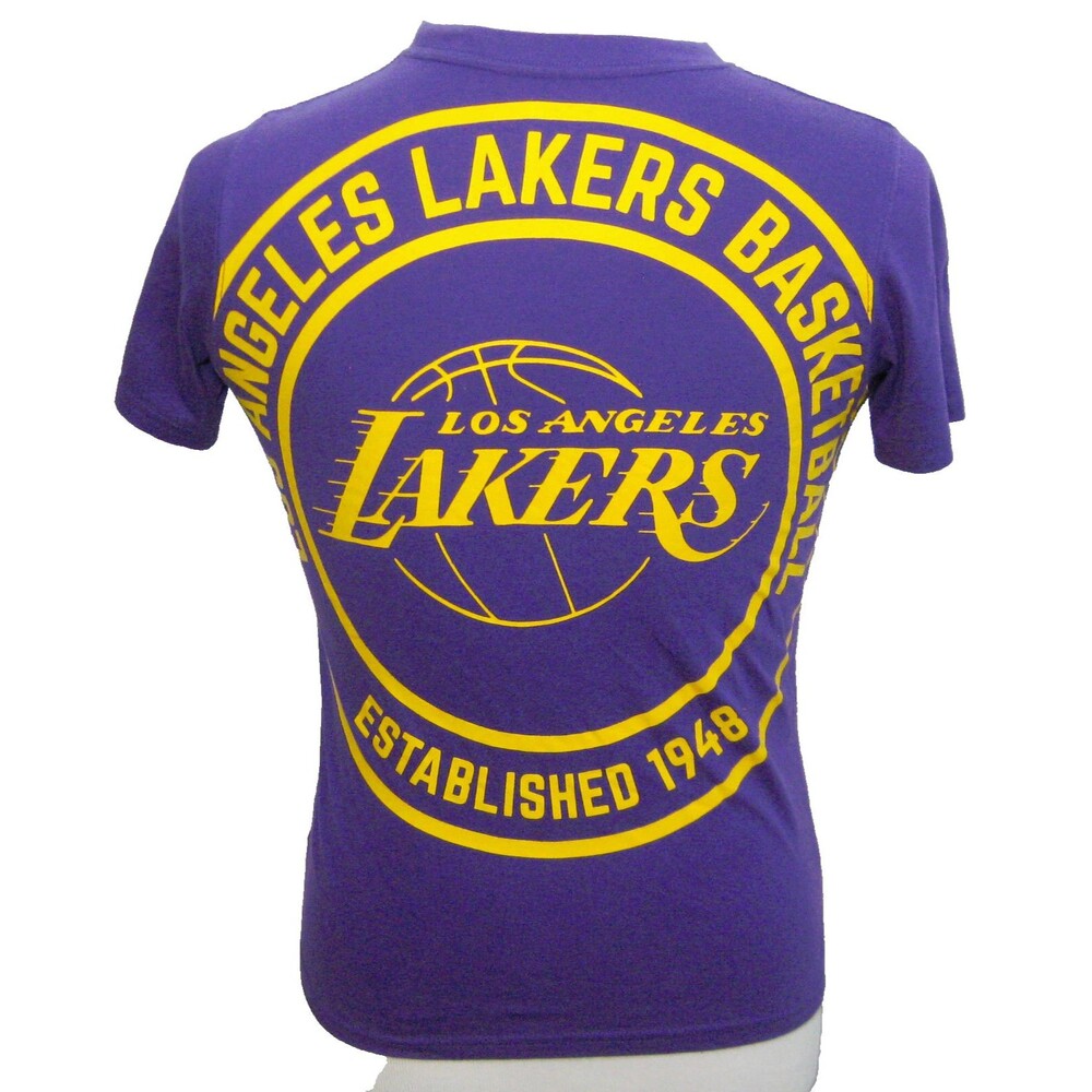 Los Angeles LAKERS Boy's (Youth Large) Purple Short Sleeve Graphic T-Shirt NBA
